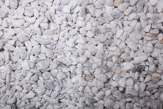 Carrara Marmor Splitt 8–12 mm – Edler Weißsplitt aus Italien (20kg Sack)