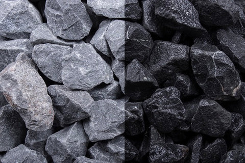 Basaltsplitt in verschiedenen Körnung – Edler Naturstein für feine Flächen