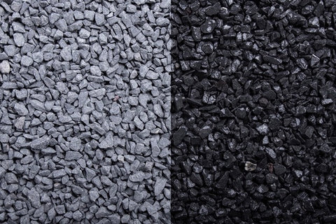 Basaltsplitt in verschiedenen Körnung – Edler Naturstein für feine Flächen