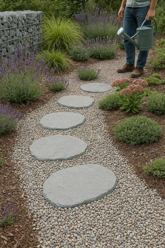 Sandstein Trittplatte „Mint“ 40 × 55 cm | Naturstein für Gartenwege