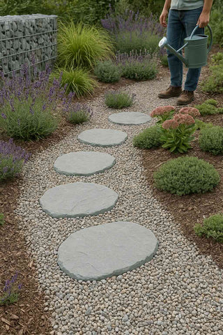 Sandstein Trittplatte „Mint“ 40 × 55 cm | Naturstein für Gartenwege